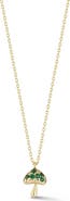 SPHERA MILANO Mushroom Cubic Zirconia Pendant Necklace