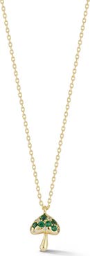 SPHERA MILANO Mushroom Cubic Zirconia Pendant Necklace