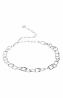 Steve Madden Hammered Links Chain Belt