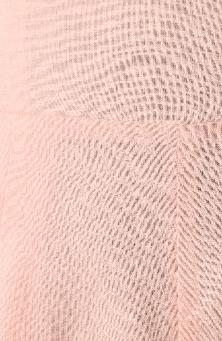 Petal & Pup Jodie Strapless Cotton & Linen Jumpsuit, Alternate, color,