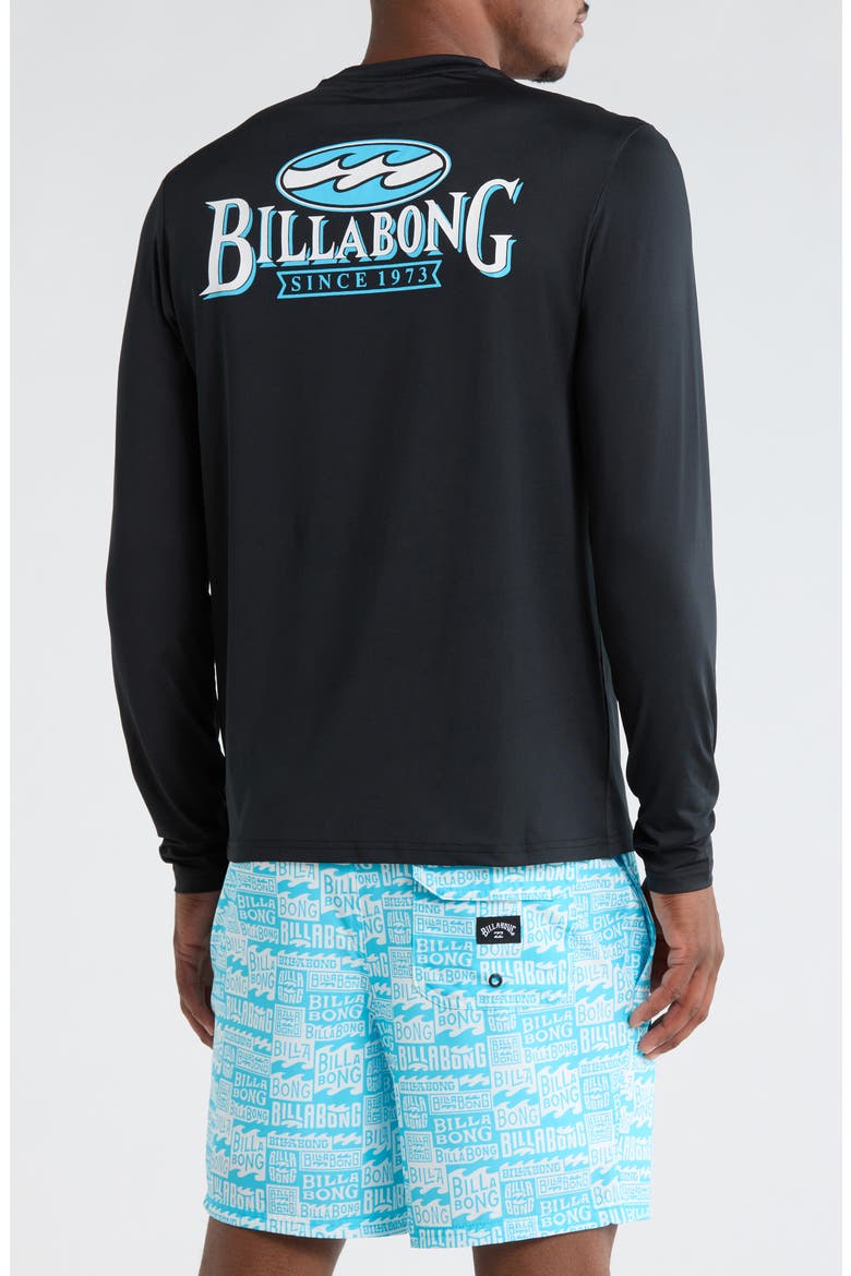 Coastal Home Long Sleeve Rashguard, Alternate, color, BLACK