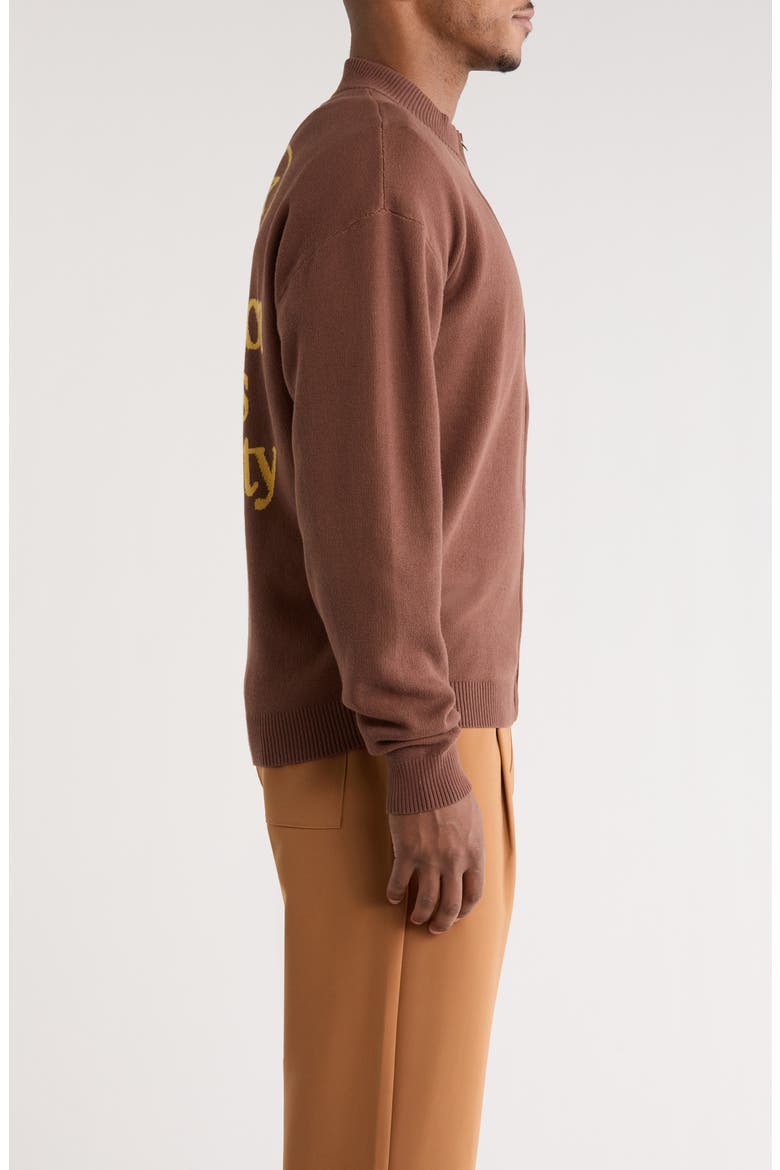 Be Kind Sweater Jacket, Alternate, color, BROWN