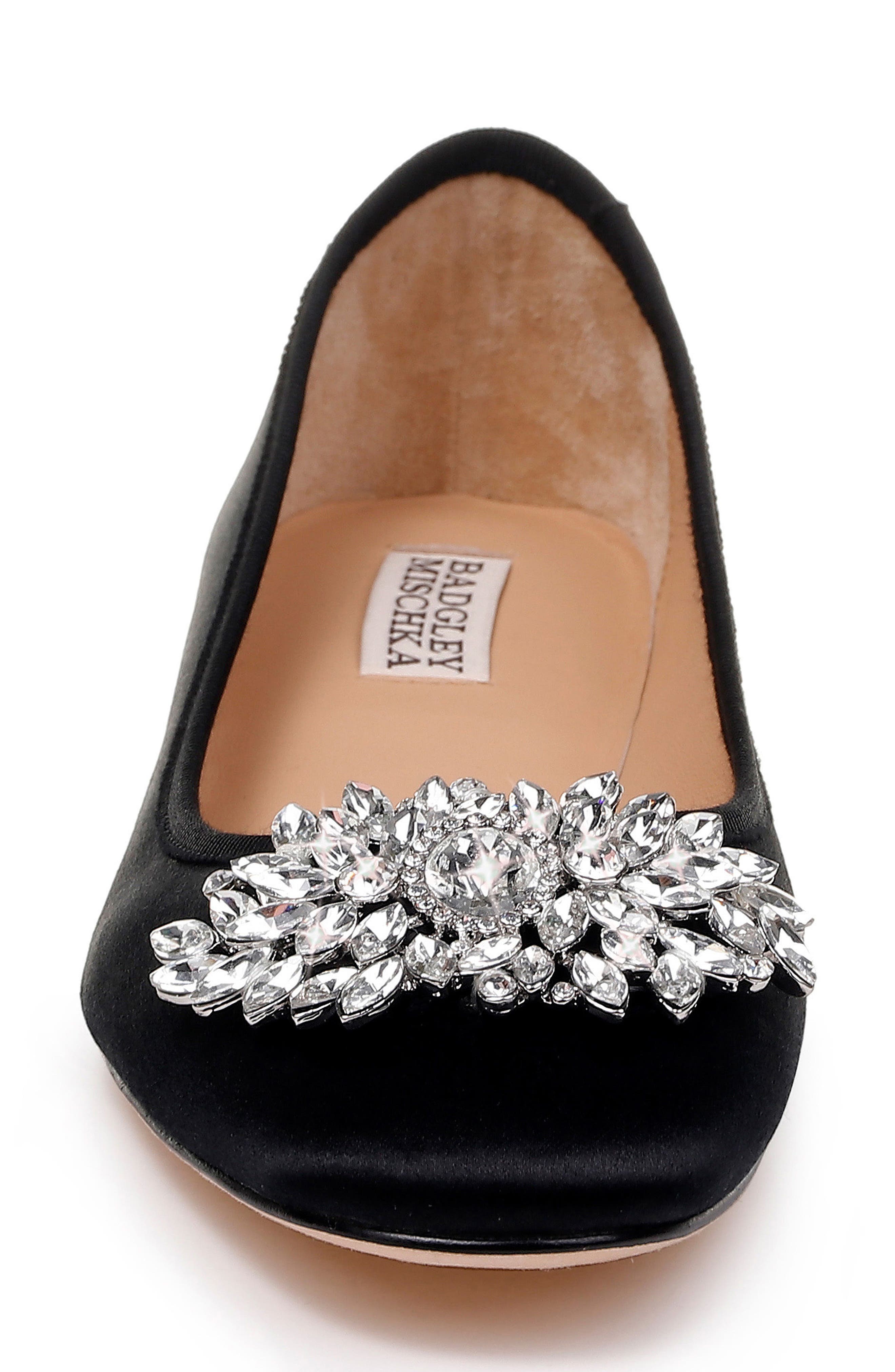 Badgley Mischka Collection Badgley Mischka Pippa Crystal Foldable Flat, Alternate, color, 