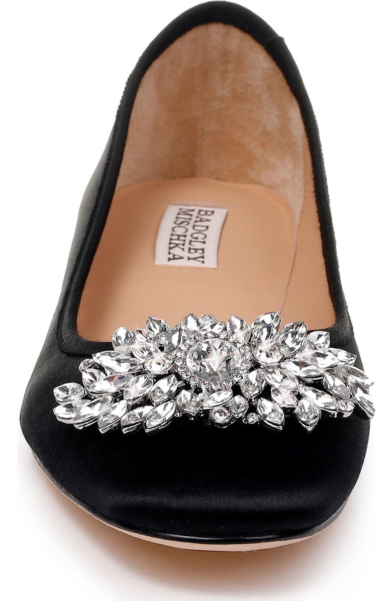 Badgley Mischka Collection Badgley Mischka Pippa Crystal Foldable Flat, Alternate, color,