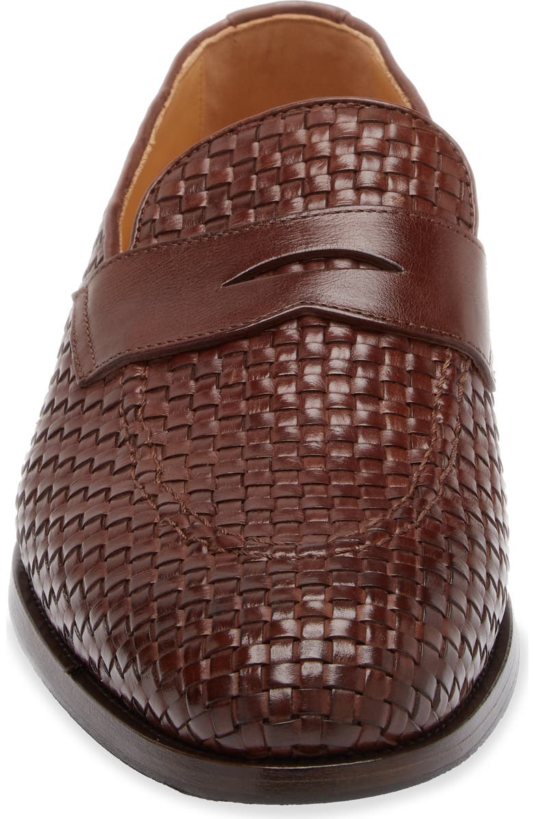 Brunello Cucinelli Woven Leather Penny Loafer, Alternate, color,