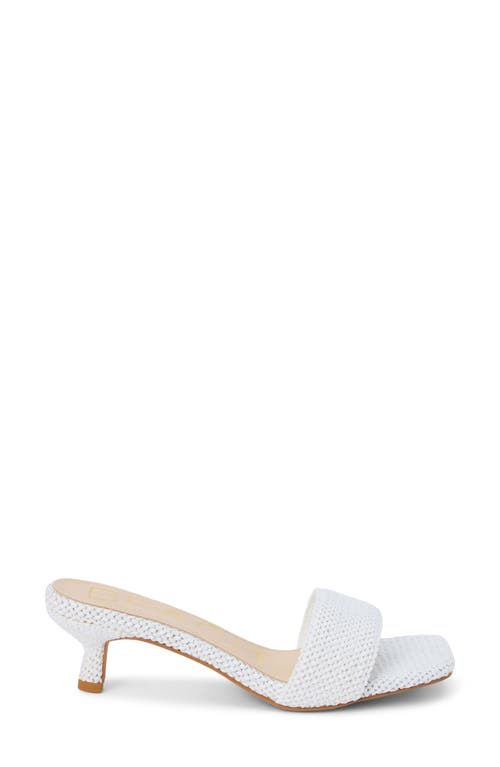 Beach By Matisse Capricorn Kitten Heel Slide Sandal In White