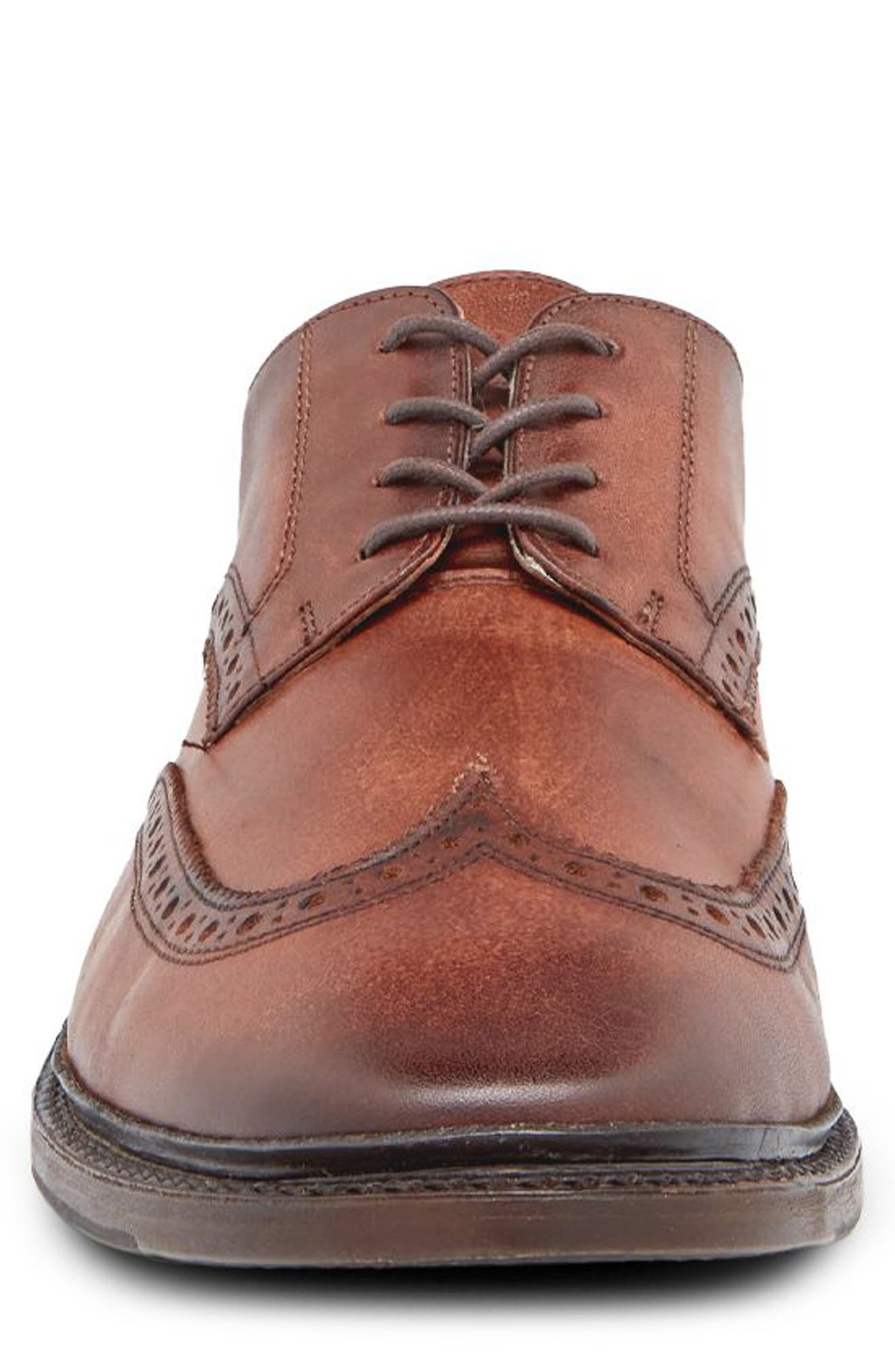 Paul Wingtip Derby, Alternate, color, COGNAC