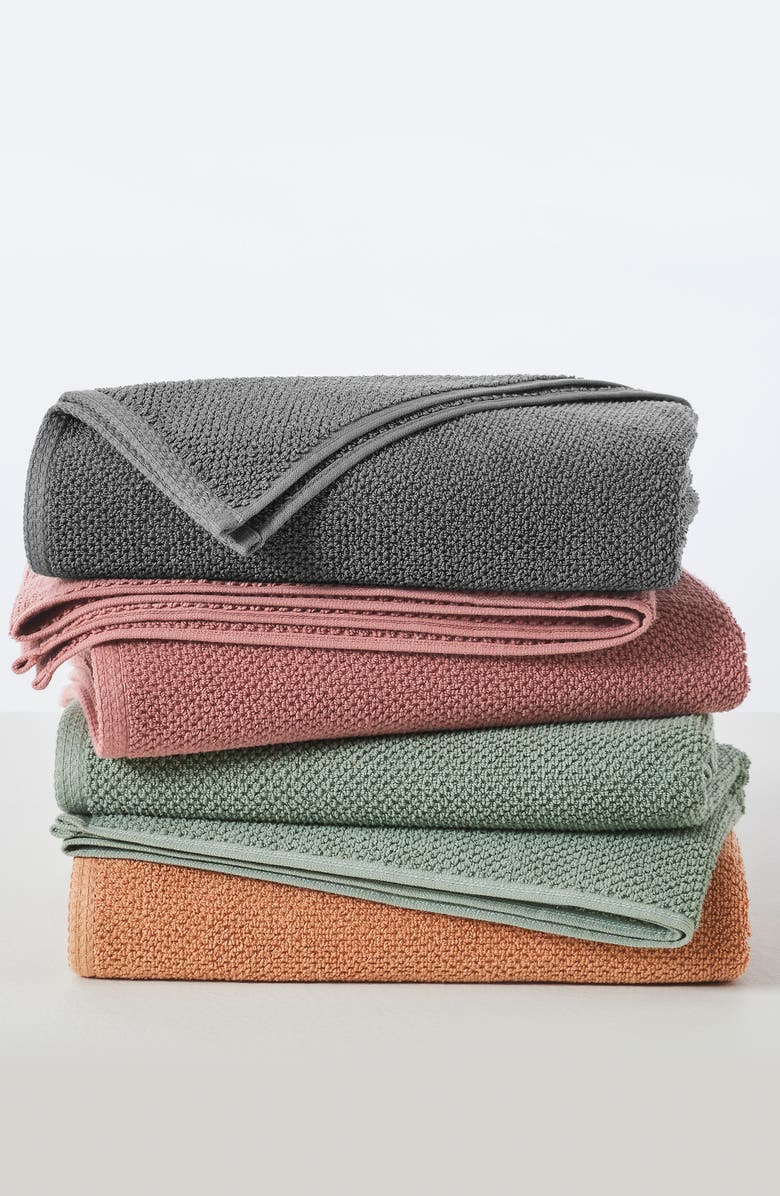 Woven & Weft Popcorn Texture 6-Piece Towel Set, Alternate, color, Light Grey