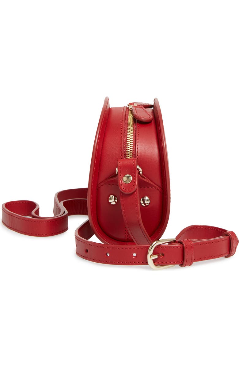 A.P.C. Mini Sac Demi Lune Calfskin Crossbody Bag, Alternate, color,