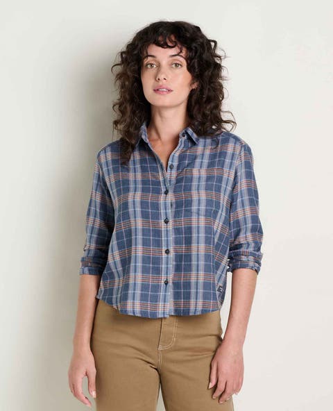 Re-Form Flannel Boxy Long Sleeve Shirt