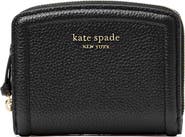 Kate Spade New York knott small pebbled leather bifold wallet