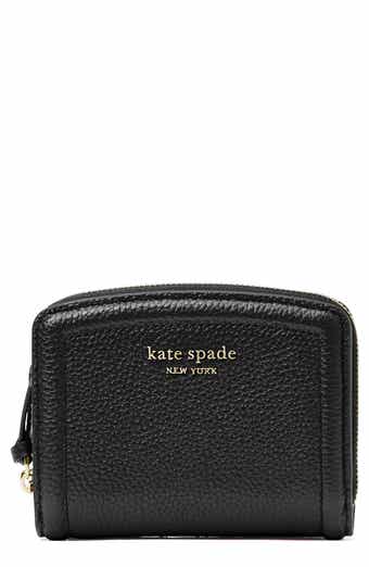 Kate Spade New York knott small pebbled leather bifold wallet