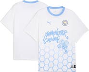 PUMA Men's Puma White Manchester City 2025 FIFA Club World Cup Hoops T-Shirt