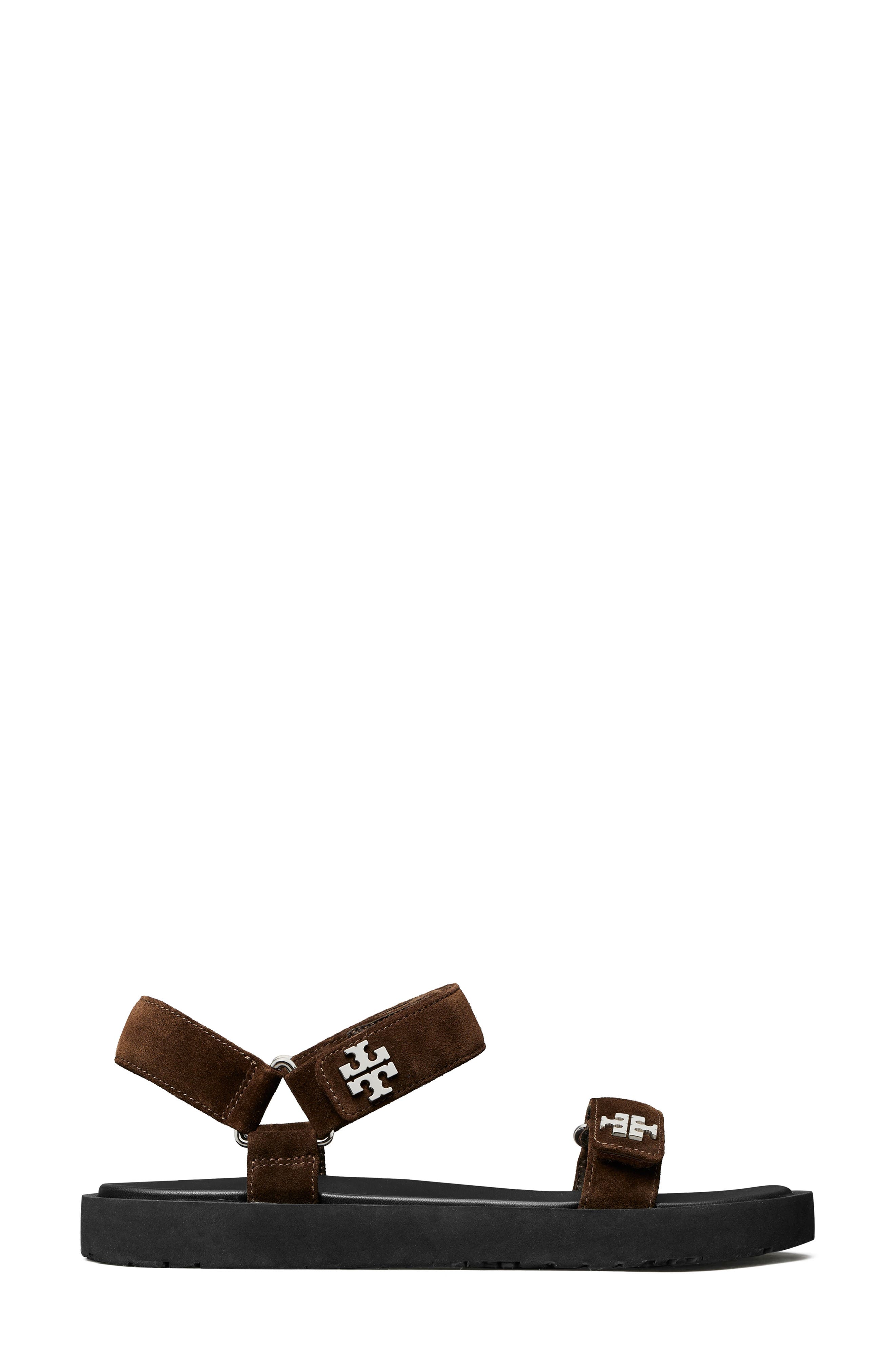 Kira Ankle Strap Sandal, Alternate, color, DARK COCOA / PERFECT BLACK