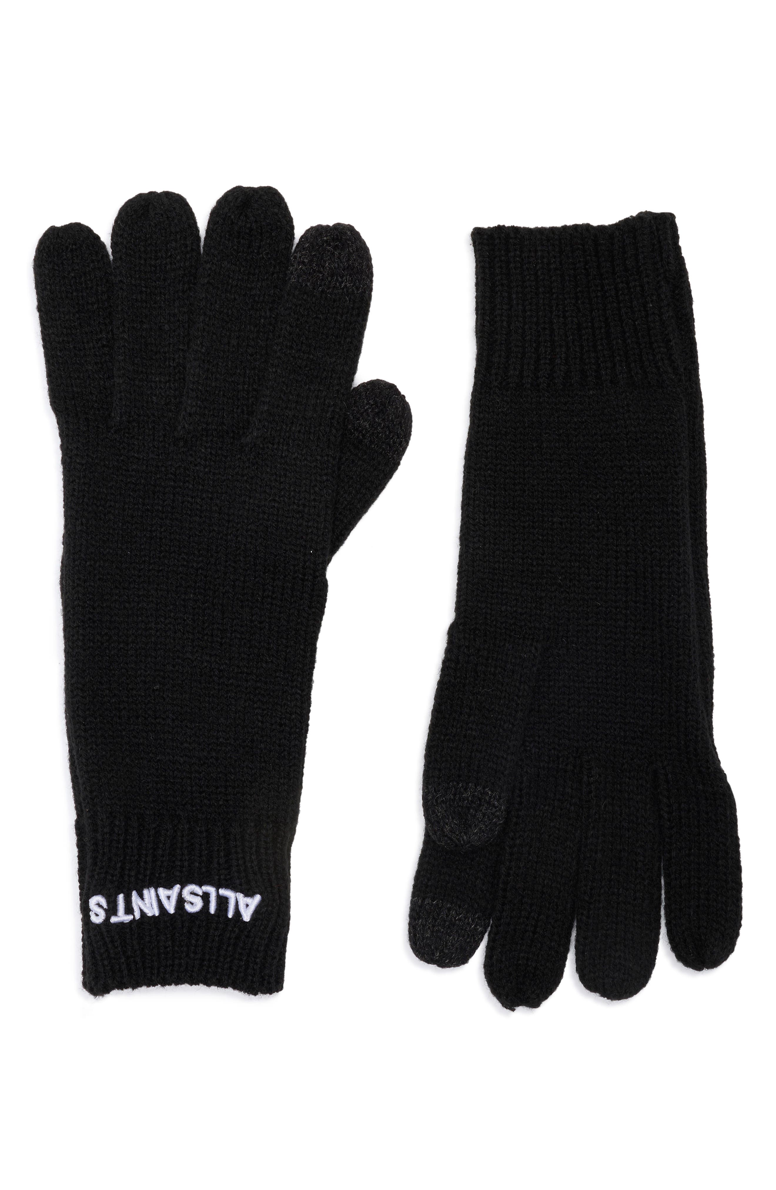 AllSaints Logo Gloves