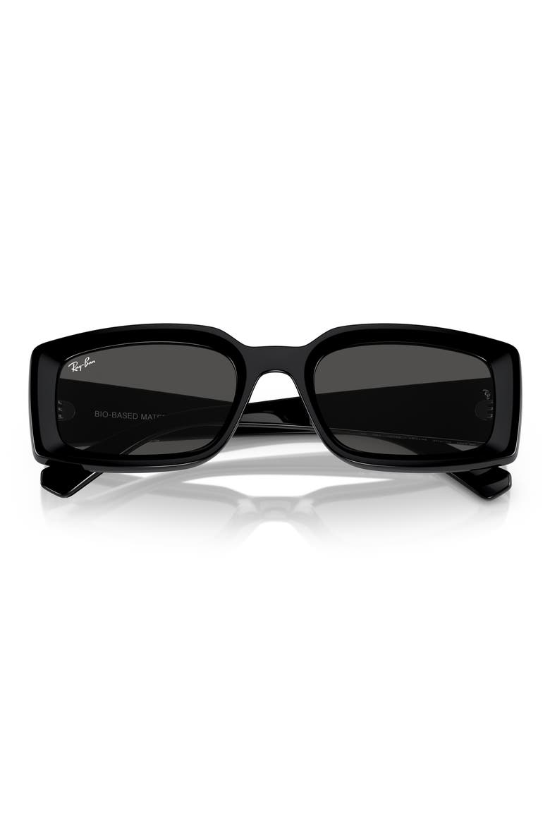 Kiliane 54mm Pillow Sunglasses, Alternate, color, BLACK / DARK GREY