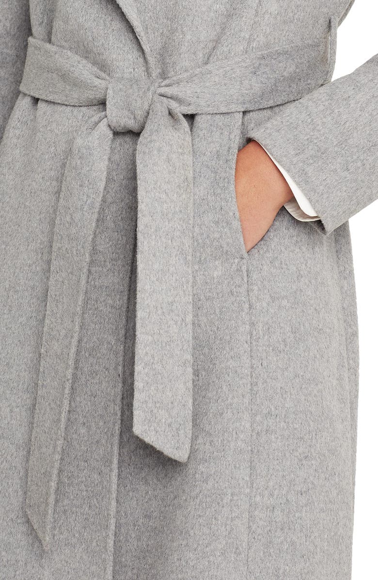 Lauren Ralph Lauren Double Face Wool Blend Wrap Coat, Alternate, color,