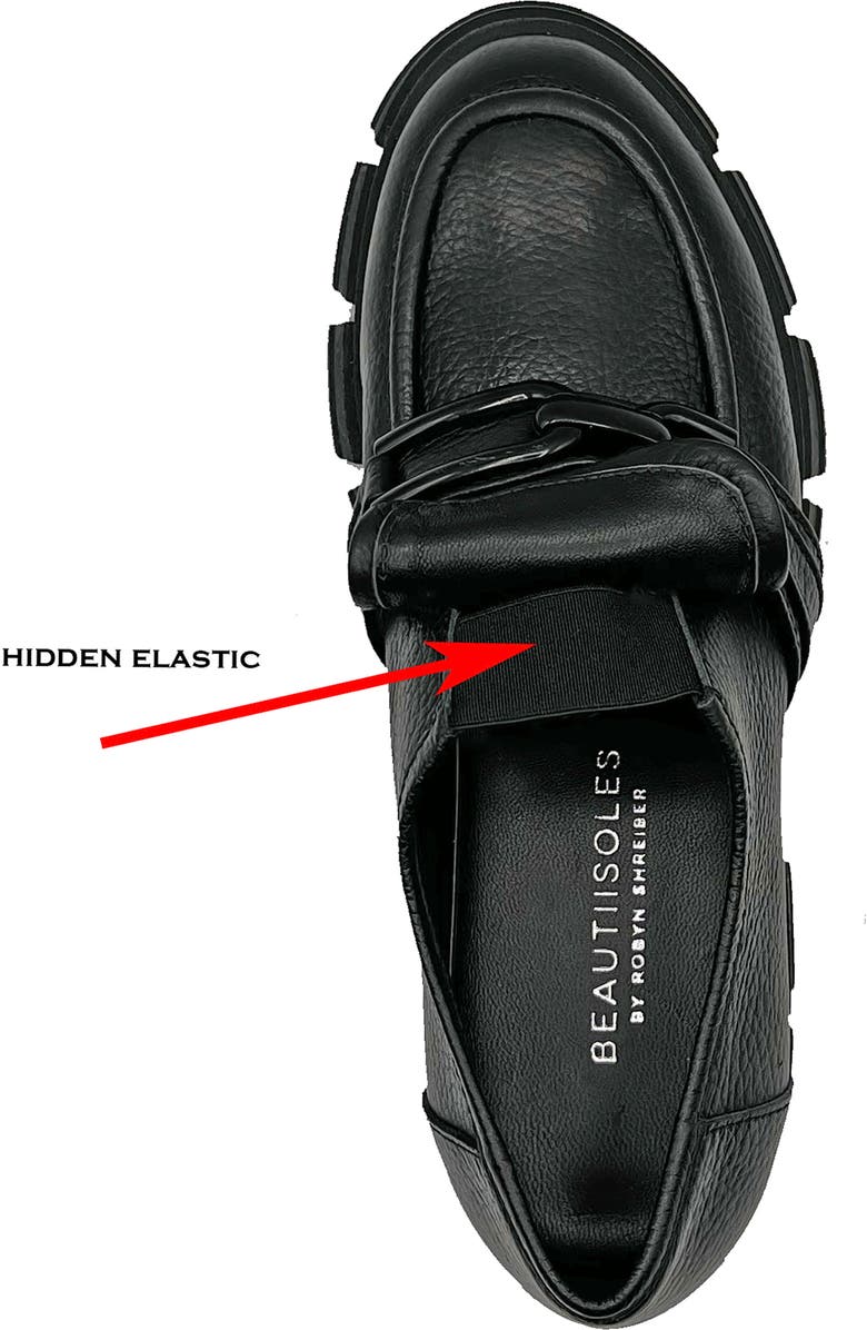 BEAUTIISOLES Raquel Paltform Loafer, Alternate, color, Black