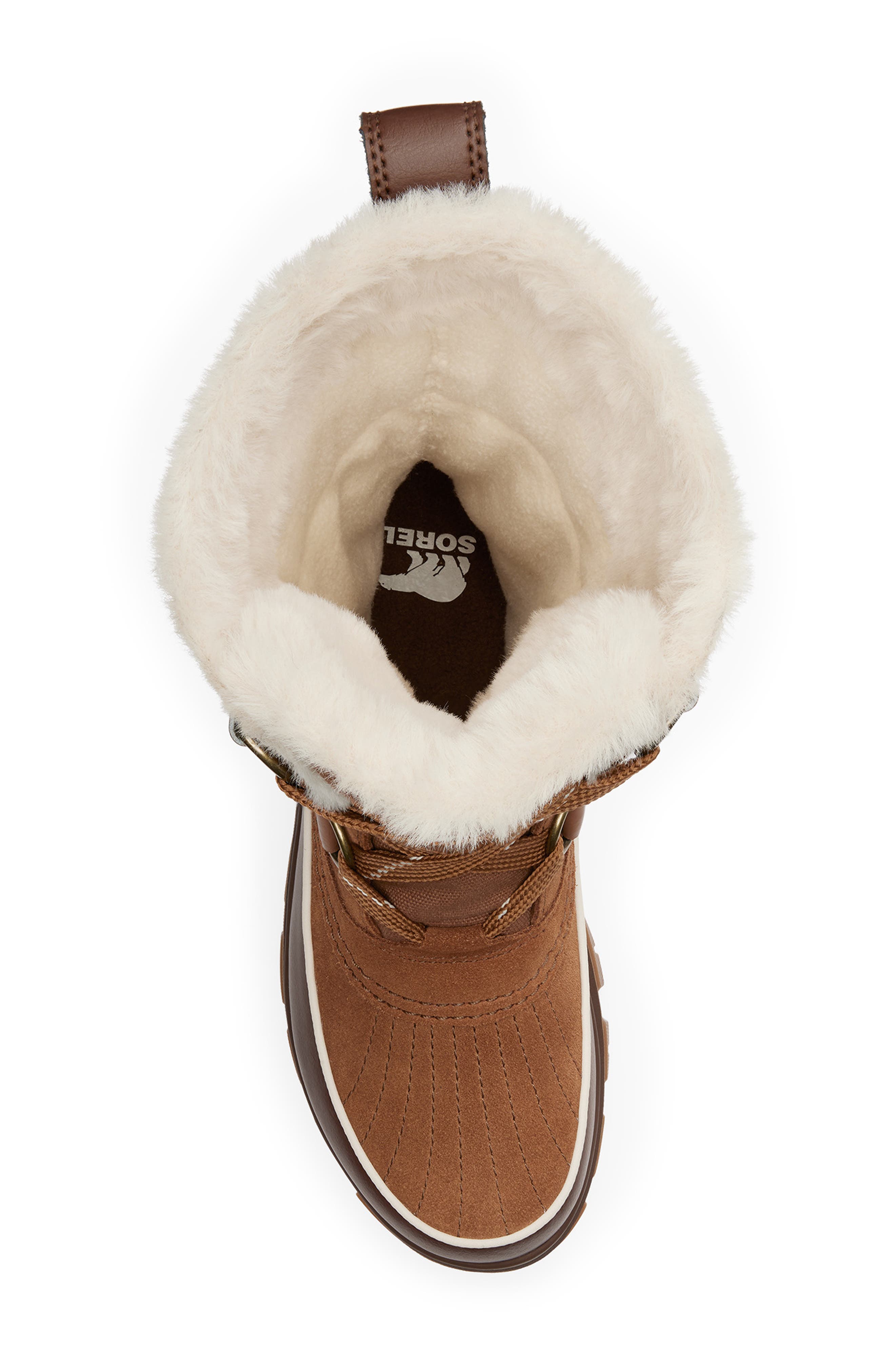 Tivoli V Faux Fur Lined Tall Waterproof Boot, Alternate, color, VELVET TAN/ TOBACCO