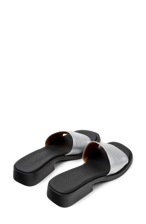 Camper Dana Slide Sandal In Medium Gray