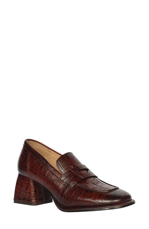 Viviana Croc Embossed Pump (Women)