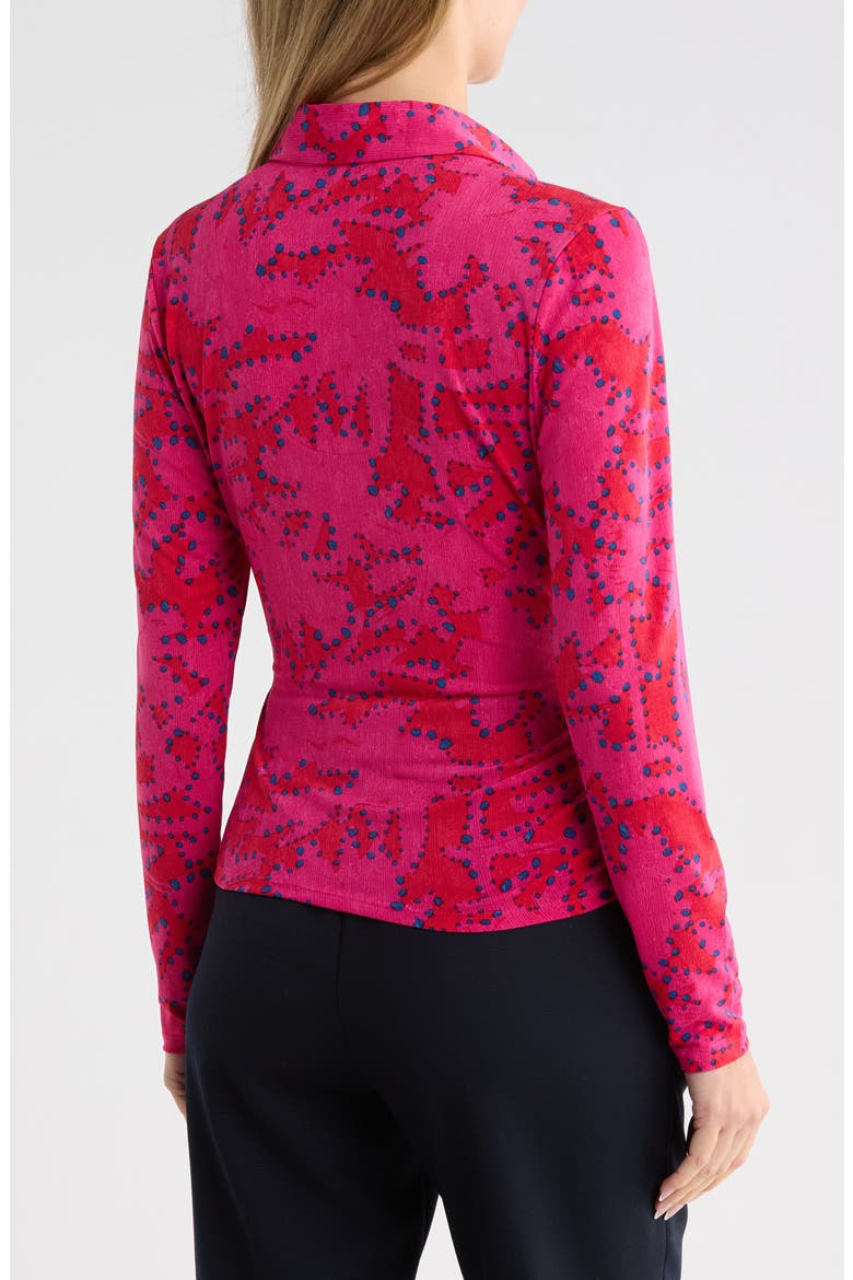 Clashy Petals Knit Wrap Top, Alternate, color, PINK MULTI