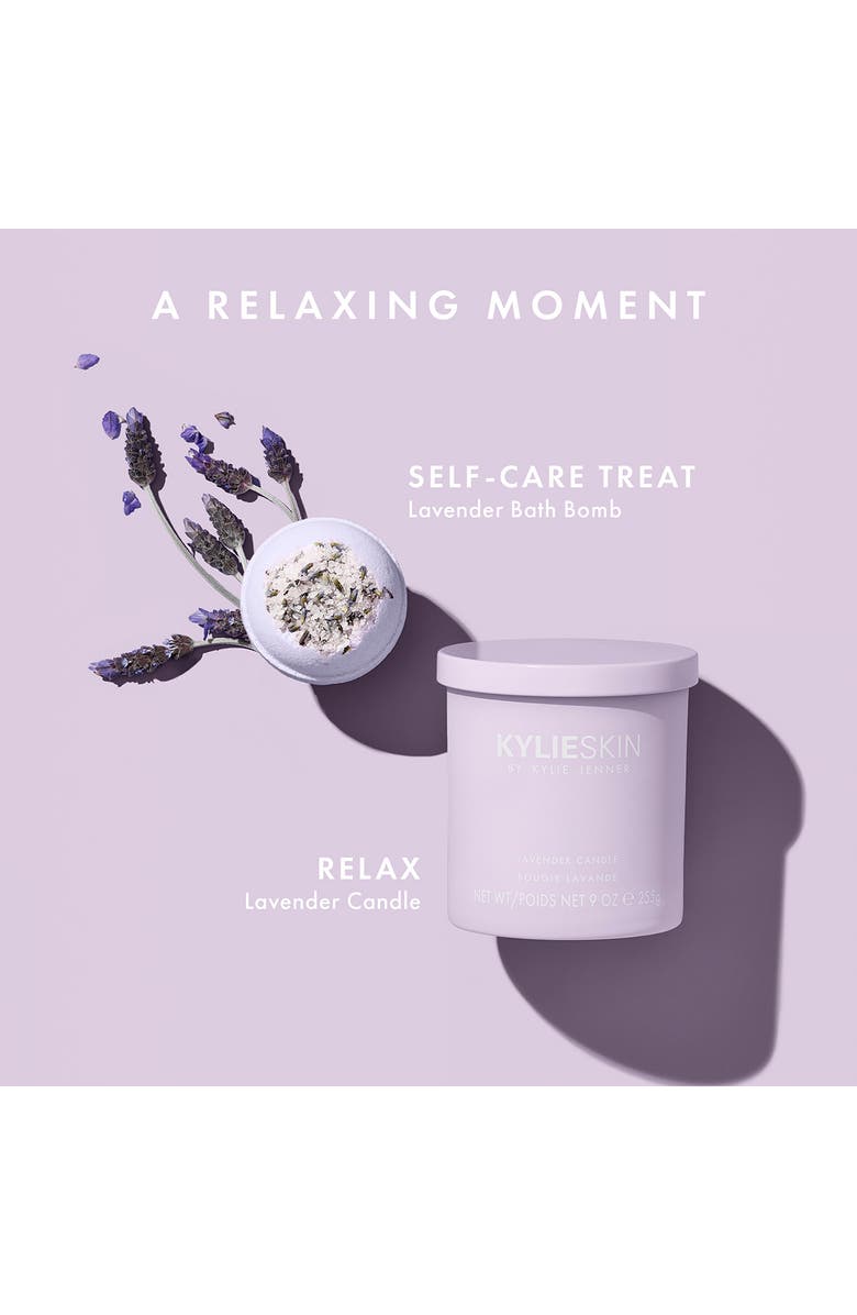 Kylie Cosmetics Lavender Garden Candle, Alternate, color, 