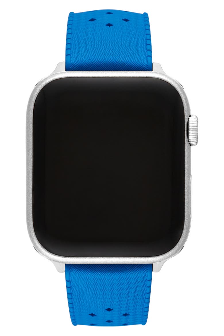 Tropic Rubber Apple Watch® Watchband, Alternate, color, BLUE