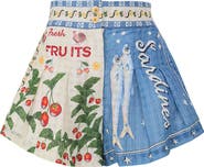 Agua Bendita Nalia Cotton Cover-Up Shorts