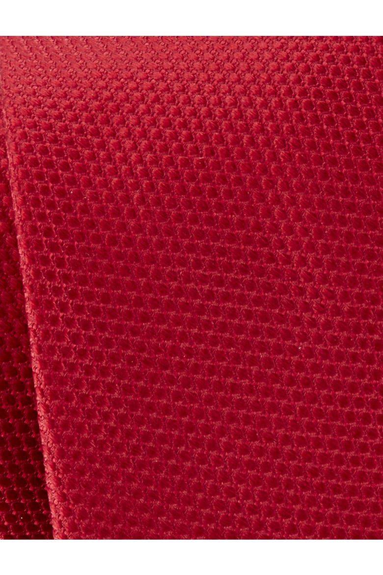 Big & Tall Solid Silk Tie, Alternate, color, RED