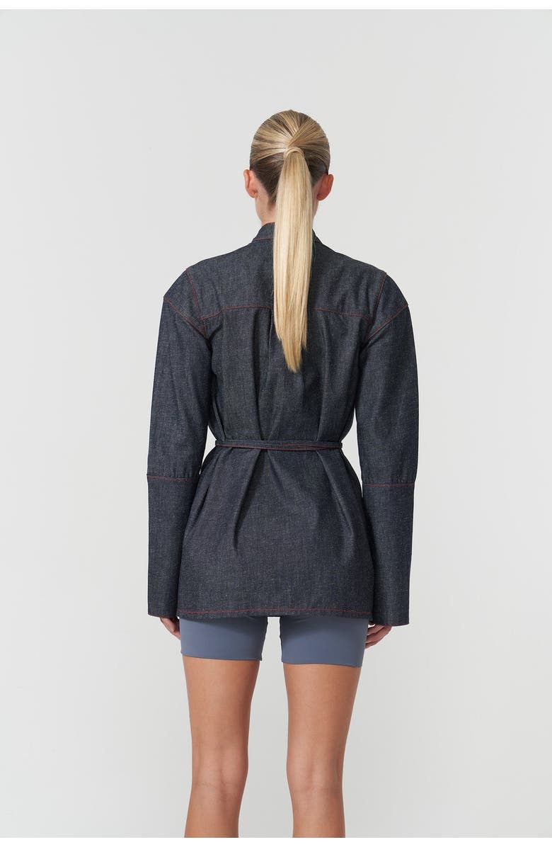 Jendue Davidson Double Collar Shirt, Alternate, color, Deep Blue