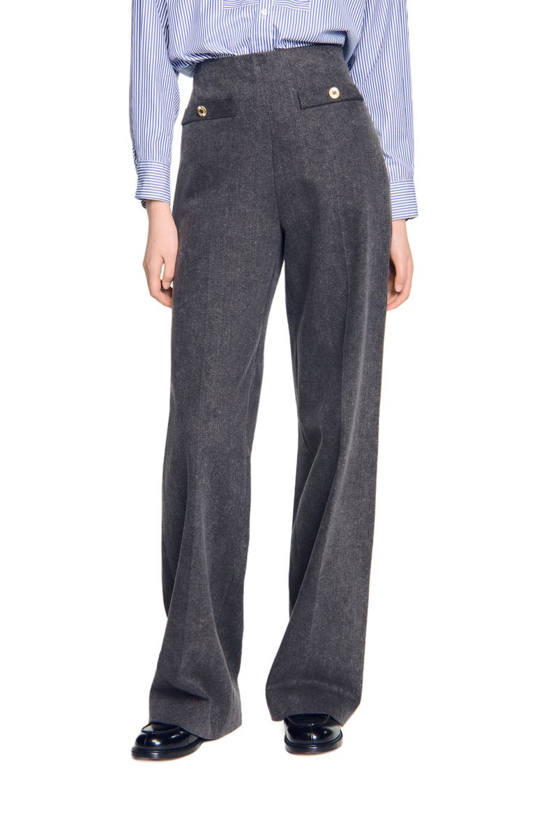 High-rise jeans, Main, color, Grey