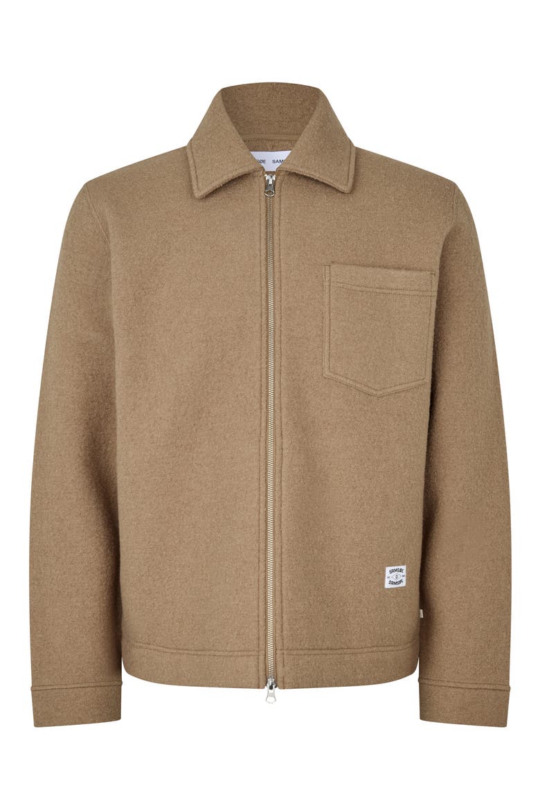 Hannes Wool Blend Zip Shirt Jacket, Alternate, color, LEAD GRAY