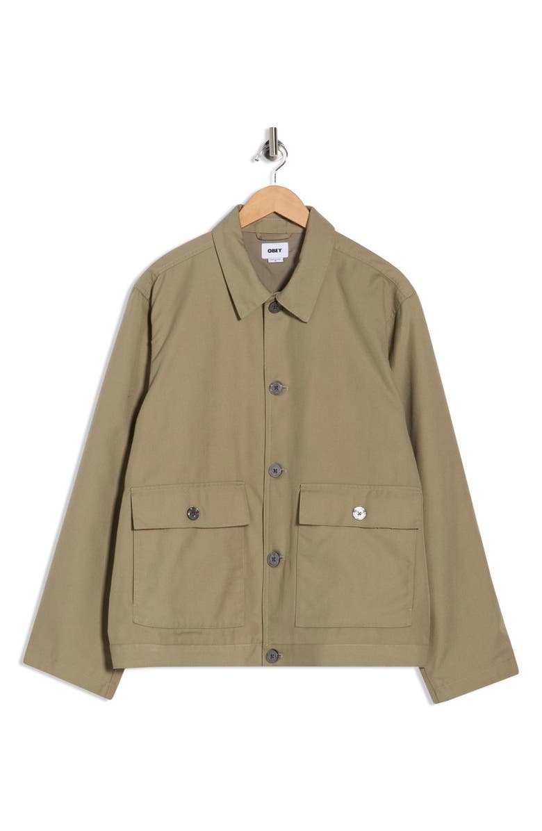 Obey Oliver Shirt Jacket, Alternate, color, Mermaid