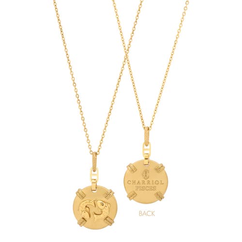 Charriol Zodiac Pisces Necklace In Gold