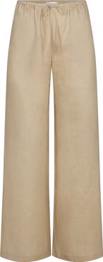 FRAME Linen Drawstring Lounge Pants