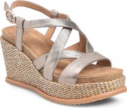 Söfft Devyn Slingback Espadrille Platform Wedge Sandal