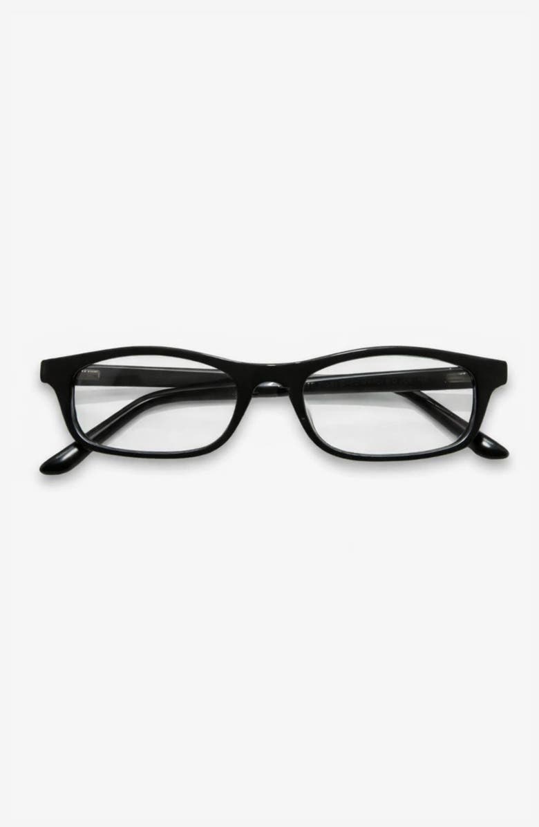 INDY Joey Square Blue Light Glasses, Main, color, Black