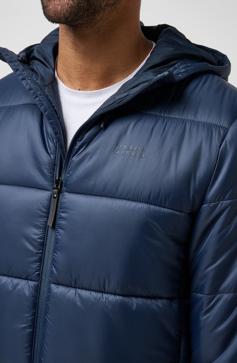 TravisMathew Aves Technical Water Repellent Puffer Jacket, Alternate, color, Total Eclipse