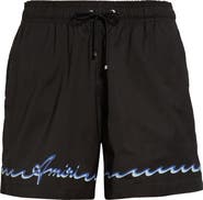 AMIRI Wave Logo Swim Trunks