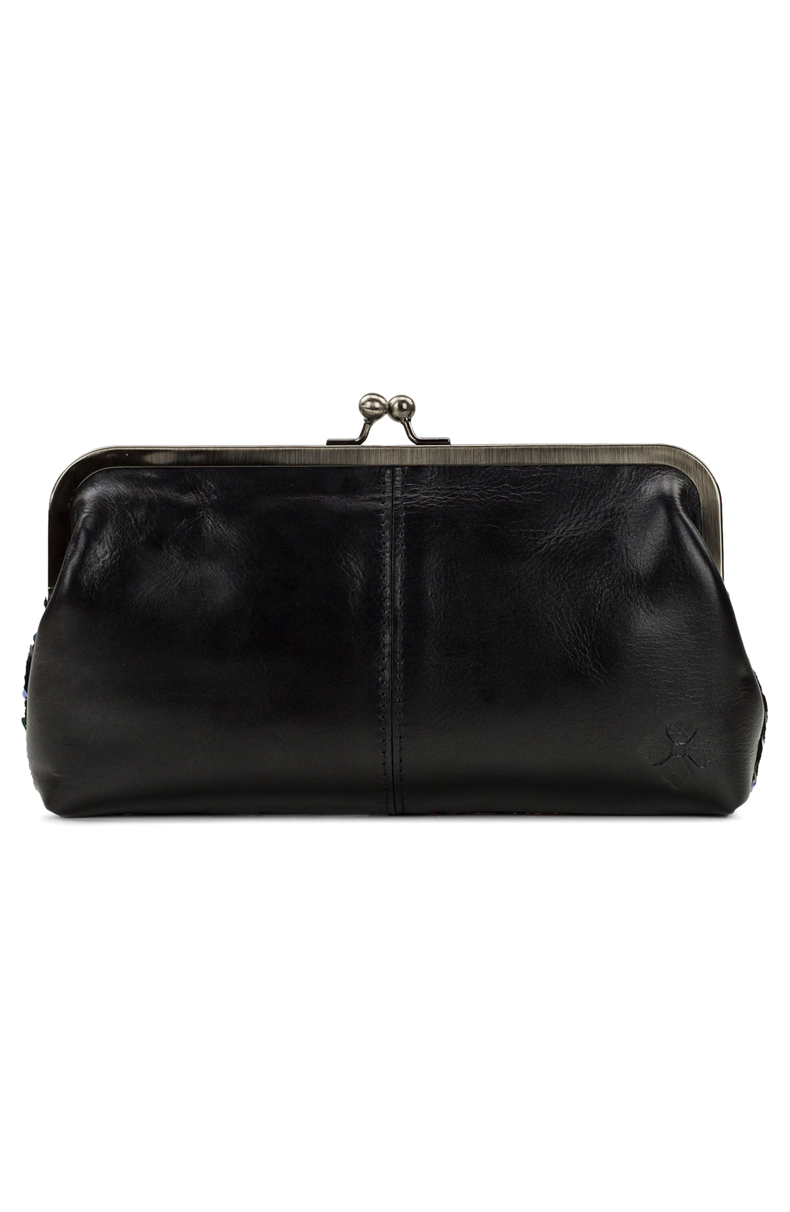 Patricia Nash Potenaz Sequin Frame Bag, Alternate, color, Dark Green