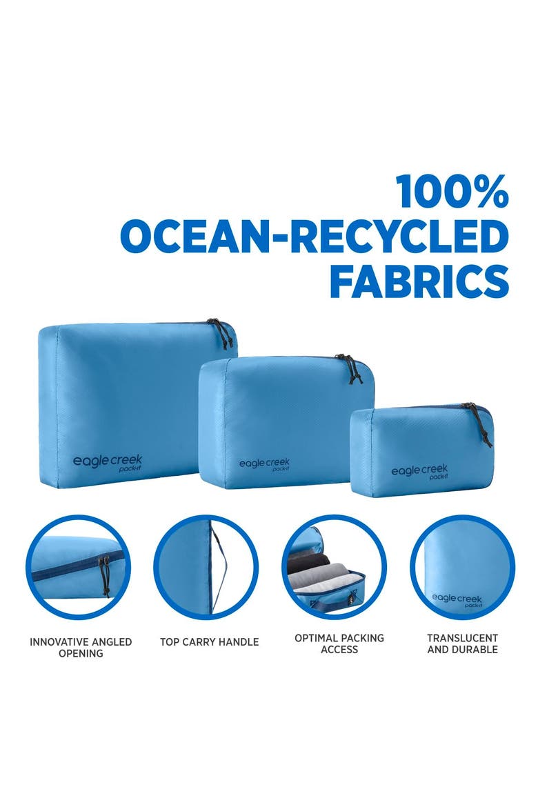 Pack-It Isolate Cube Set XS/S/M, Alternate, color, Blue Dawn