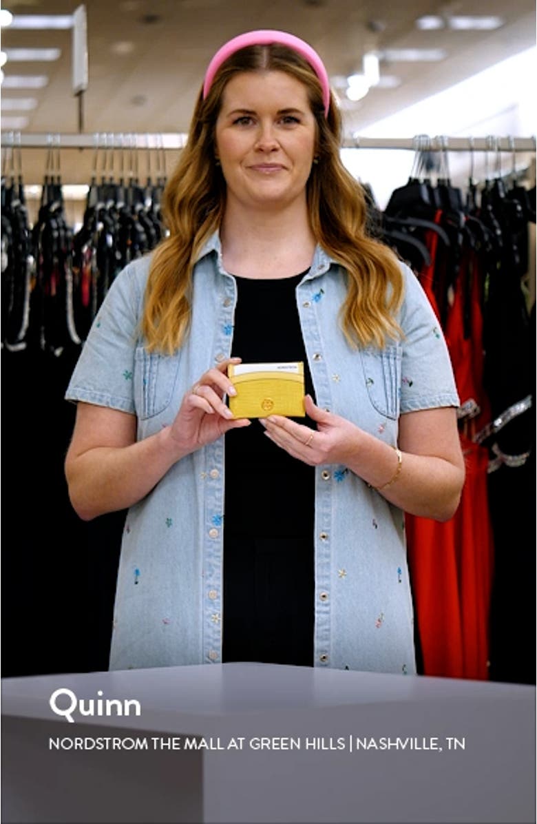 Robinson Crosshatch Leather Card Case, sales video thumbnail