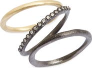 Armenta Old World Diamond Stacking Rings