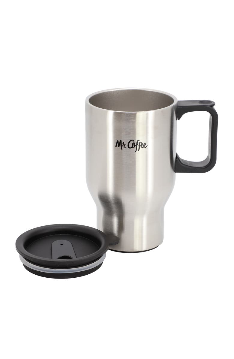 Mr. Coffee Javelin 2 Piece Thermal Bottle and Travel Mug, Alternate, color, Silver