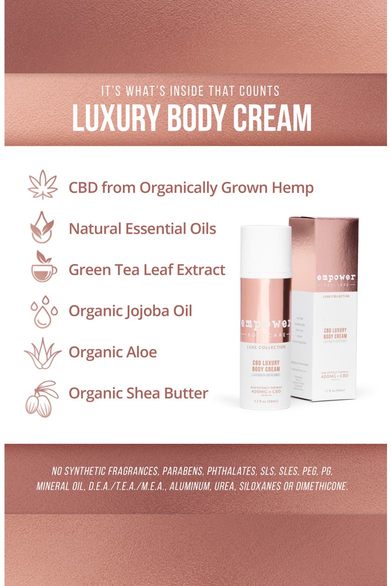 Peppermint Juniper CBD Luxury Body Cream, Alternate, color, NO COLOR