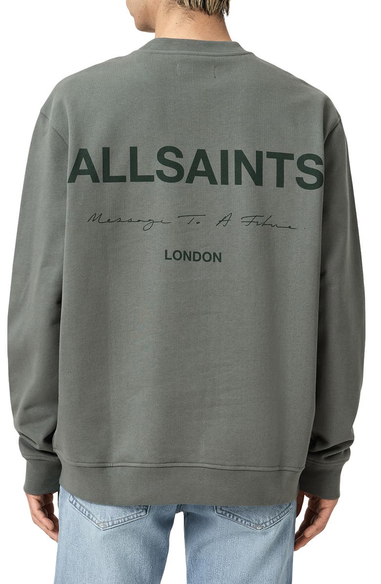 AllSaints Future Graphic Sweatshirt, Alternate, color, 