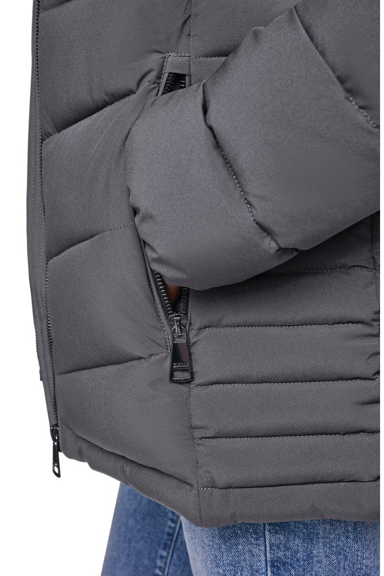 Packable Water Resistant Puffer Jacket, Alternate, color, TITAN