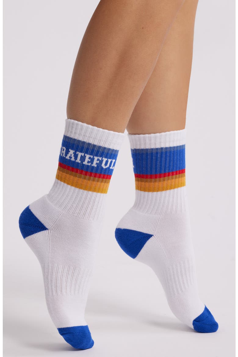Grateful Crew Socks, Main, color, WHITE