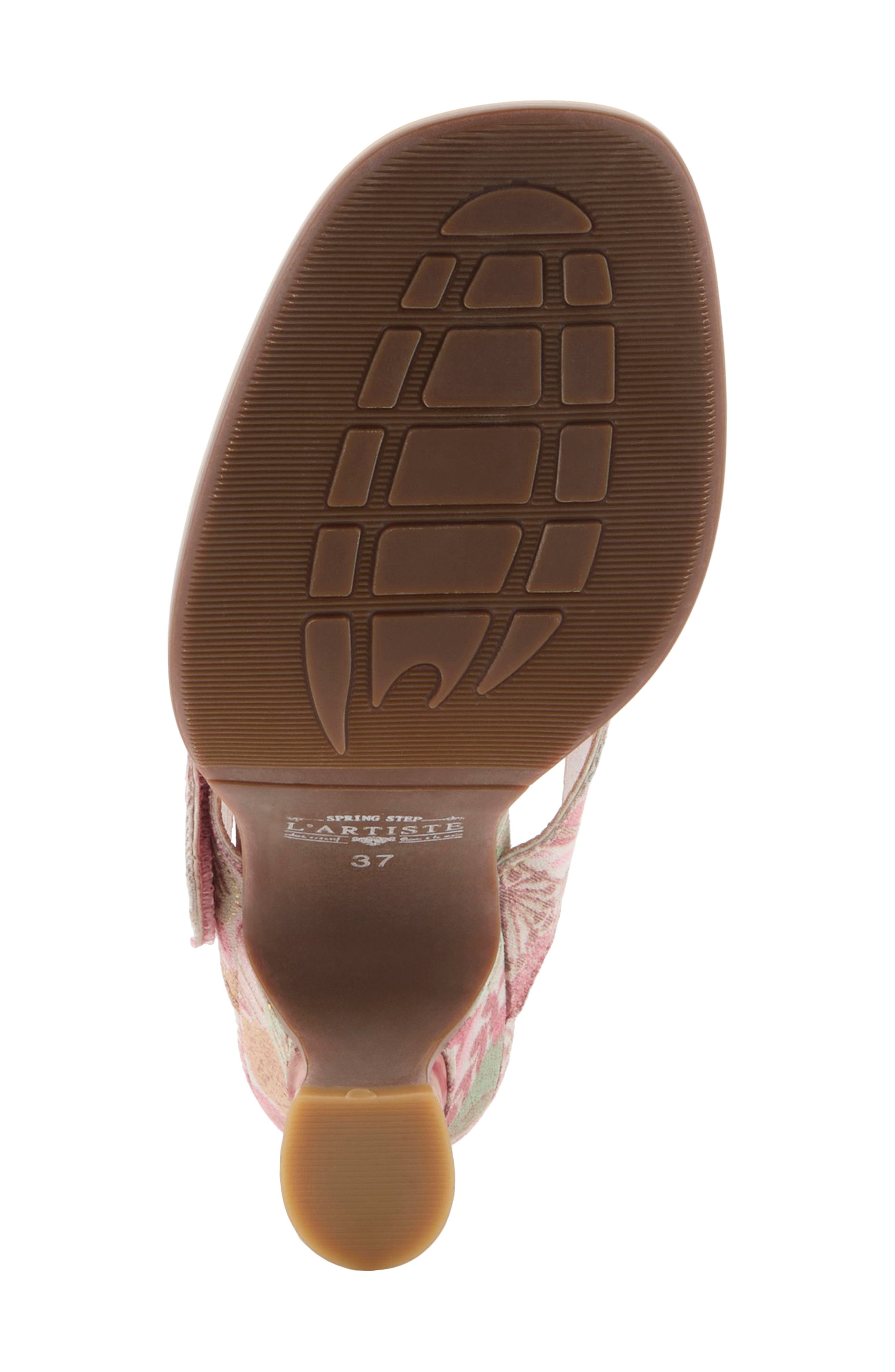 Alania Garden Floral Sandal, Alternate, color, RED MULTI